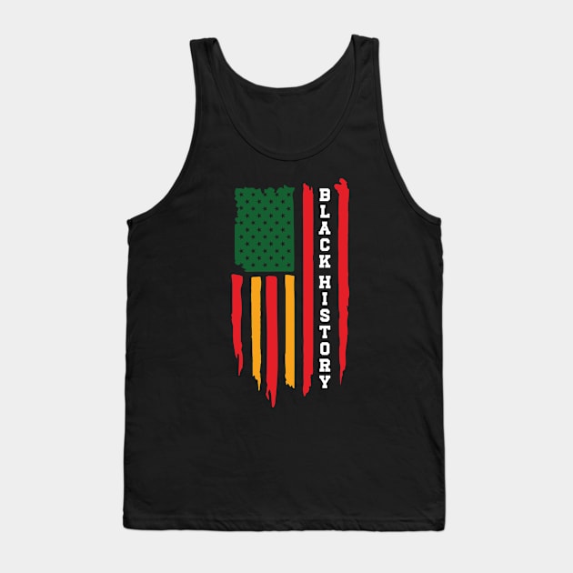 US Flag Black History African American History Tank Top by Emma